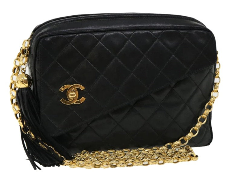 Chanel Camera Black Leather on wholesale.thebrandcollector.com